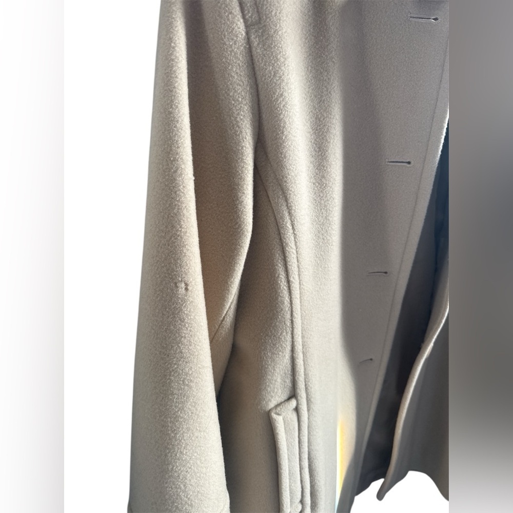 Marvin Richards Women's Tan Pea Coat sz: XL - Picture 8 of 8